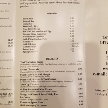 Thai at Laurel - Menu - Thai Near Me - Laurel, Maryland