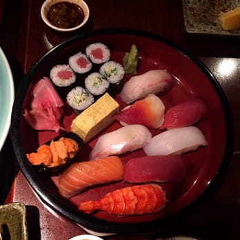 京笹居酒屋 - Assorted sushi plate (great for 3 persons to share) and it's affordable! - Japanese Near Me - Hong Kong, HK
