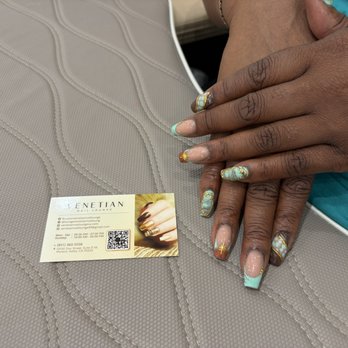 Venetian Nail Lounge - Nails and pedicure amazing as always. Tracy for the nails and Erick for the nails - Nail Salons Near Me - Moreno Valley, California