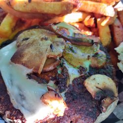 Yeck's Station 11 - Mushroom swiss burger and fries