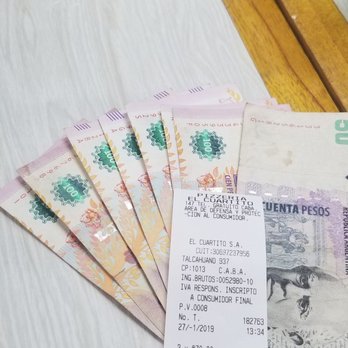 El Cuartito - Large pizza, 3 sodas, and a dessert... like $20 USD. - Pizza Near Me - Buenos Aires, C El Cuartito - Large pizza, 3 sodas, and a dessert... like $20 USD. - Pizza Near Me - Buenos Aires, C