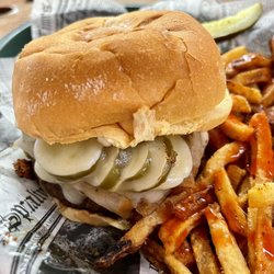 Hang Ten Grill - Jalapeno burger. Delicious!