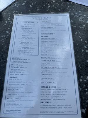 Menu photo 7 Pacific Table Irving, TX