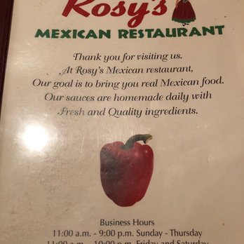 Rosy's Mexican Restaurant - Mexican Near Me - Jacksonville, Florida Rosy's Mexican Restaurant - Mexican Near Me - Jacksonville, Florida