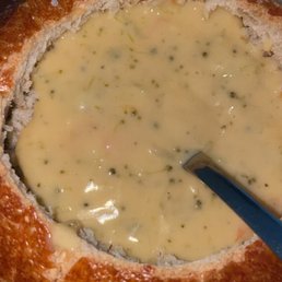Broccoli and cheddar soup. Not Mac and Cheese.