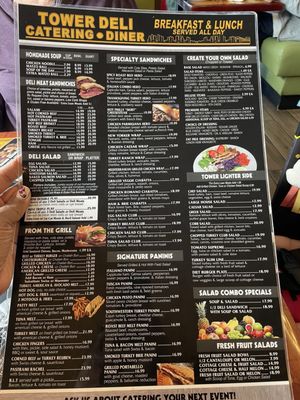 Menu photo 1 Tower Deli and Diner Davie, FL Menu photo 1 Tower Deli and Diner Davie, FL