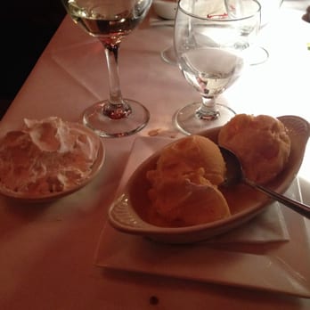 Del Monico - Mango sorbet and non-dairy whipped cream! - Steakhouses Near Me - Cedar Grove, New Jersey