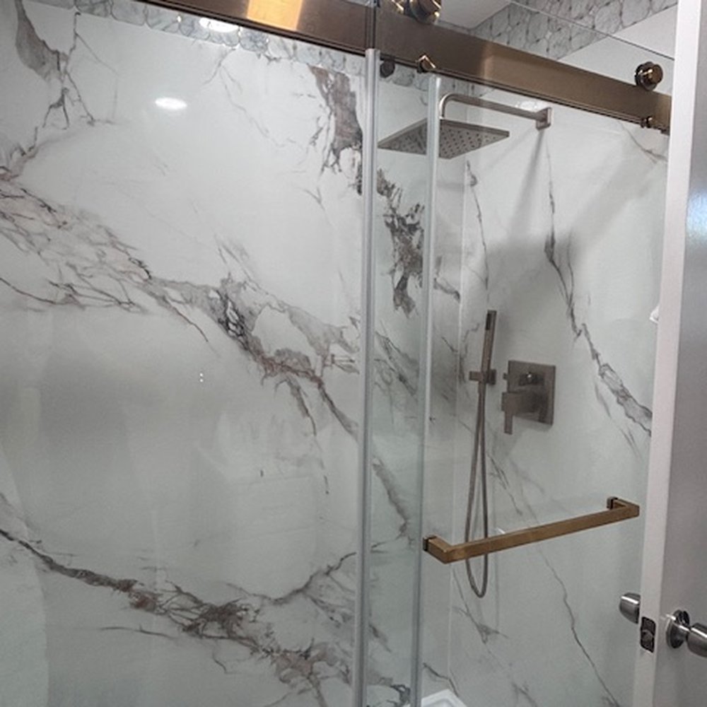 Premier Kitchen and Bath Remodel - New walk-in shower, hardware, shower walls and glass doors - General Contractors Near Me - Oakley, California Premier Kitchen and Bath Remodel - New walk-in shower, hardware, shower walls and glass doors - General Contractors Near Me - Oakley, California