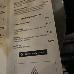 Soberana - Menu