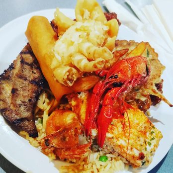Buffet Palace - Plate full - Chinese Near Me - Austin, Texas