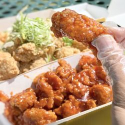 Nene Chicken - NeNe Chicken - spicy Korean fried chicken slathered with gochujang sauce