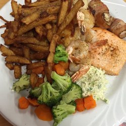 Rosie's Restaurant and Bakery - Awesome NL seafood platter (nothing seafood deepfried - sweetness), well I did ask for fries. Yum