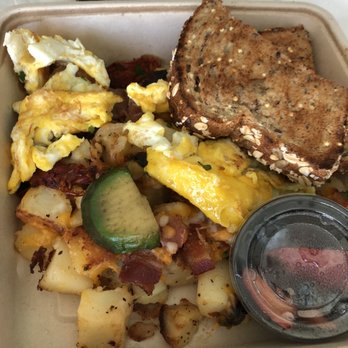 First Watch - Market Hash w scrambled eggs. Side of fruit. Needs butter. - Breakfast & Brunch Near Me - Orlando, Florida First Watch - Market Hash w scrambled eggs. Side of fruit. Needs butter. - Breakfast & Brunch Near Me - Orlando, Florida