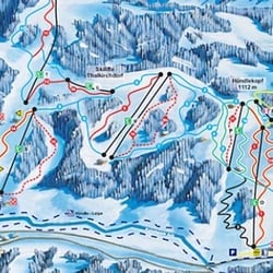 Hündle-Bahn - Skikarte