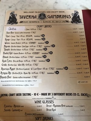 Menu photo 3 Taverna Gambrinus Bellagio, CO