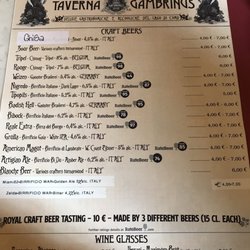 Taverna Gambrinus - Great beer selection