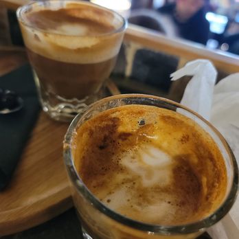 Picasso's Coffee House - Cinnamon cortado. Great stuff - Coffee & Tea Near Me - Saint Charles, Missouri