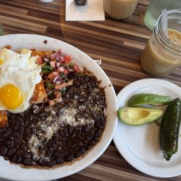 CHILAQUILES ROJOS iced COLD BREW COFFEE CHILAQUILES ROJOS iced COLD BREW COFFEE