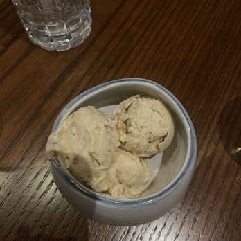 Skara Taverna - Fig ice cream- so unique and great flavor - Greek Near Me - Williston Park, New York