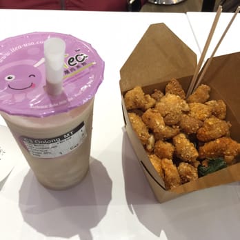 i-Tea - Their popcorn chicken was flavored well, although a bit salty. Wish it was more like chicken tenders than these nuggets, though. - Juice Bars & Smoothies Near Me - Castro Valley, California i-Tea - Their popcorn chicken was flavored well, although a bit salty. Wish it was more like chicken tenders than these nuggets, though. - Juice Bars & Smoothies Near Me - Castro Valley, California