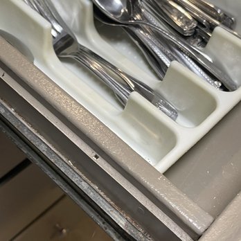 Outrigger Maui Eldorado - Rusted, corroded drawers where the eating utensils are stored. - Hotels Near Me - Kaanapali, Hawaii