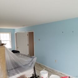 Blue Sky Painting - Regal Select Matte on Walls, Semigloss on trim, Ceilings flat white