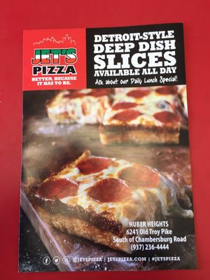 Menu photo 2 Jet's Pizza Huber Heights, OH Menu photo 2 Jet's Pizza Huber Heights, OH