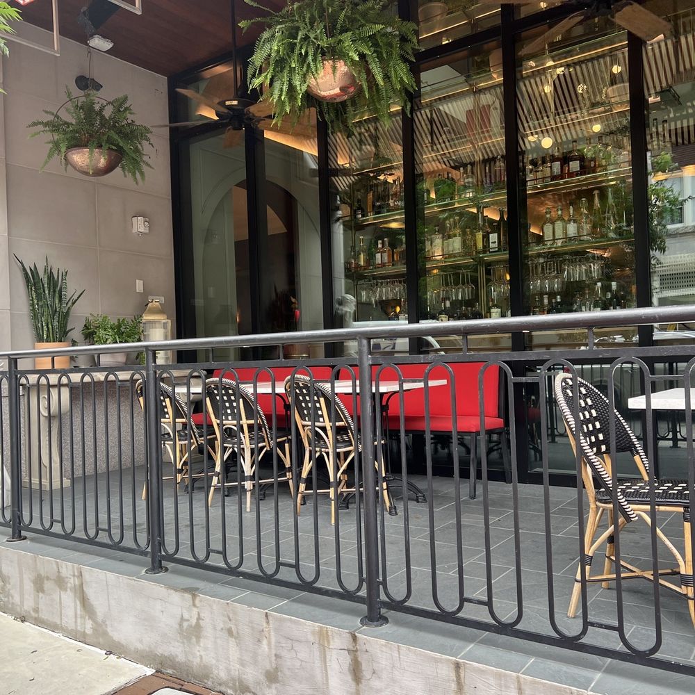 Outside seating Outside seating