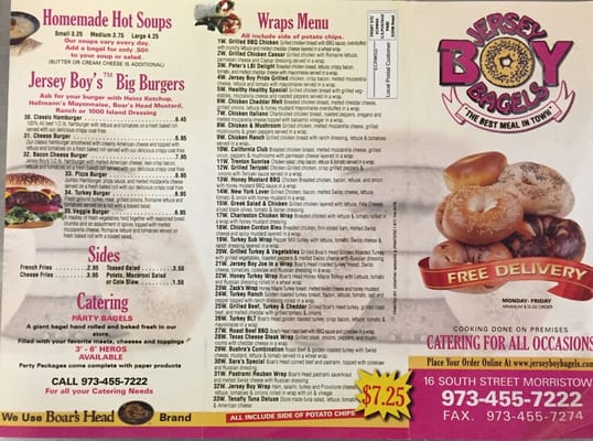 Menu photo 2 Jersey Boy Bagels Morristown, NJ Menu photo 2 Jersey Boy Bagels Morristown, NJ