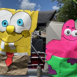 Evans Lake Resort - Evans Lake Sponge Bob themed boat won 3rd place.