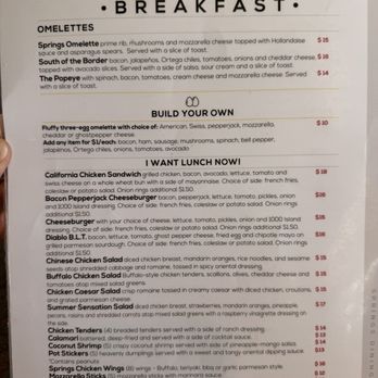The Springs Water Front Dining - Breakfast Menu - American Near Me - Parker, Arizona The Springs Water Front Dining - Breakfast Menu - American Near Me - Parker, Arizona