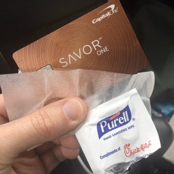 Chick-fil-A - Capital One Savor card! Get points when purchasing that Chick Fil-A sandwich. How did you guys get Purell? Thanks Chick FilA! - Fast Food Near Me - Bellevue, Washington
