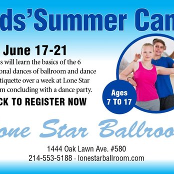 Lone Star Ballroom - Kids Camp kicks off this June. Register your child today! - Dance Studios Near Me - Mckinney, Texas Lone Star Ballroom - Kids Camp kicks off this June. Register your child today! - Dance Studios Near Me - Mckinney, Texas