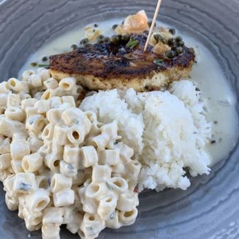 Duke's La Jolla - Sautéed Mac Nut & Herb Crusted Fresh Fish. Delicious! - New American Near Me - La Jolla, California Duke's La Jolla - Sautéed Mac Nut & Herb Crusted Fresh Fish. Delicious! - New American Near Me - La Jolla, California