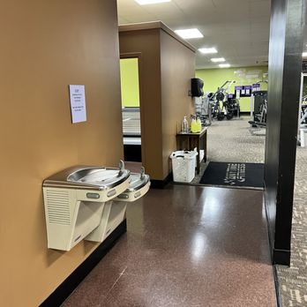 Anytime Fitness - Water fountain and bathroom/tanning bed entrance area - Gyms Near Me - Grovetown, Georgia Anytime Fitness - Water fountain and bathroom/tanning bed entrance area - Gyms Near Me - Grovetown, Georgia