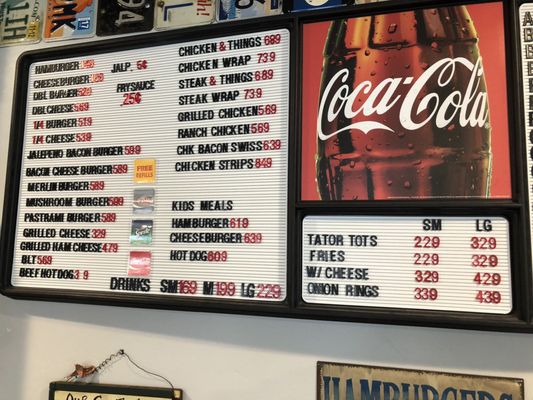 Menu photo 2 Merlins Drive Inn Garden City, UT