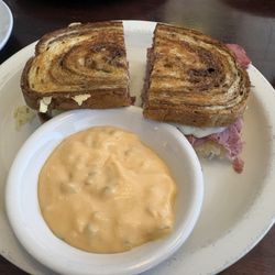 Grilled Rueben with Thousand Islands dressing  on side!