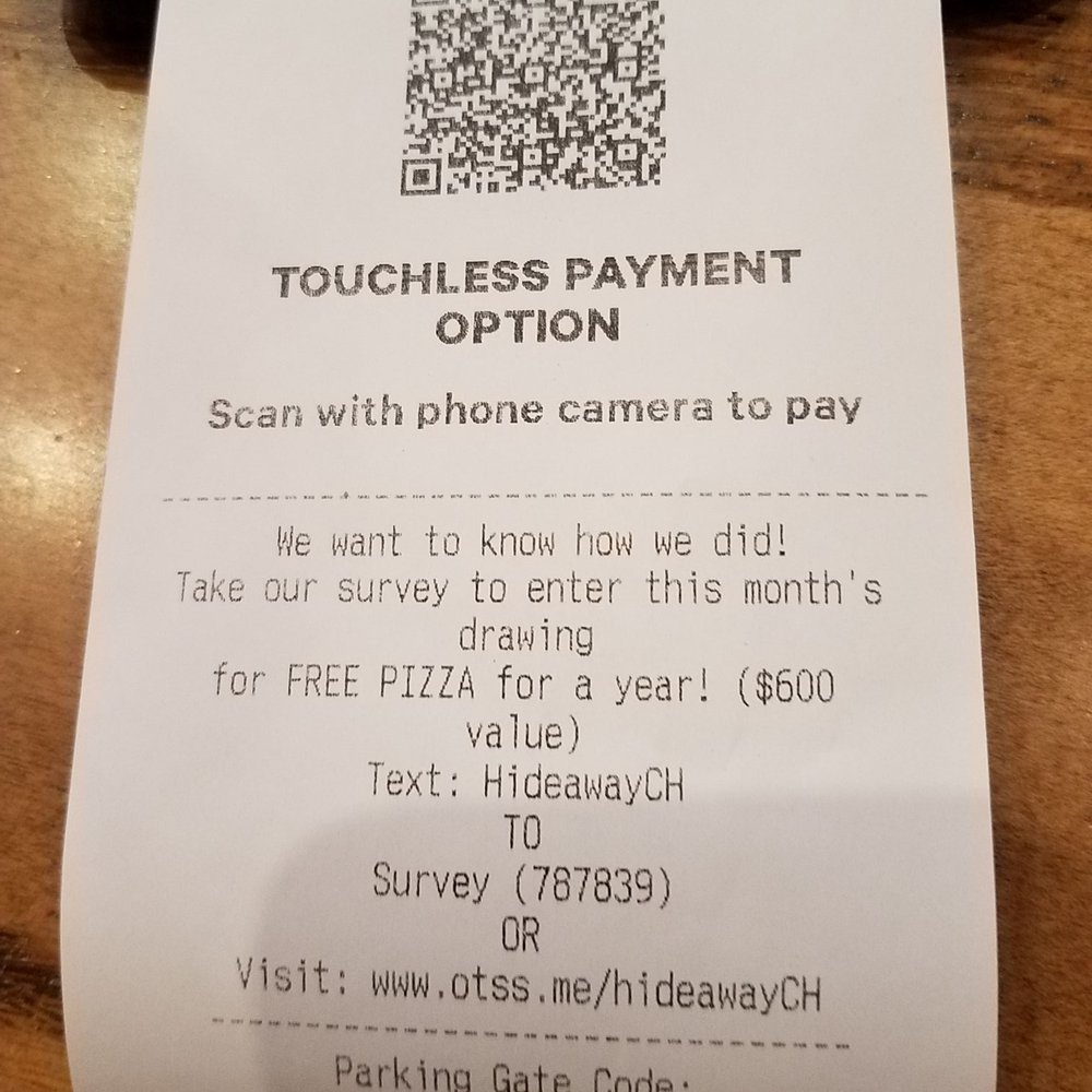 Hideaway Pizza - Touchless payment - Italian Near Me - Tulsa, Oklahoma