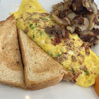 Keke's Breakfast Cafe - Cheese Steak Omelet add bacon - Breakfast & Brunch Near Me - Nashville, Tennessee Keke's Breakfast Cafe - Cheese Steak Omelet add bacon - Breakfast & Brunch Near Me - Nashville, Tennessee