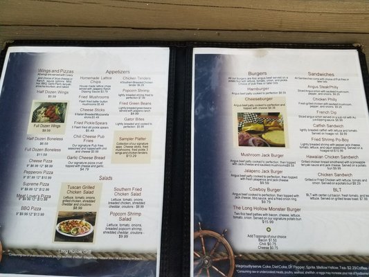 Menu photo 2 Long Hollow Grill Evensville, TN Menu photo 2 Long Hollow Grill Evensville, TN