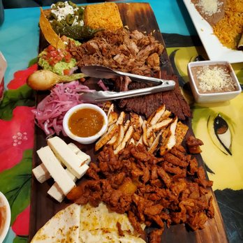 Senor Tequila's - "La Tablita". Comes with bottomlesss tortillas on the side (corn or flour or both) - Mexican Near Me - Fairfax, Virginia Senor Tequila's - "La Tablita". Comes with bottomlesss tortillas on the side (corn or flour or both) - Mexican Near Me - Fairfax, Virginia
