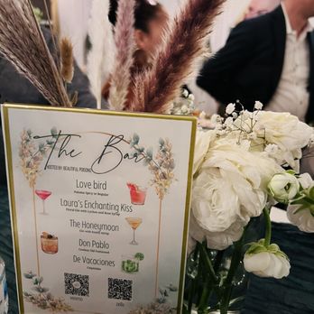 Beautiful Poisons - Bar menu at each table - Bartenders Near Me Beautiful Poisons - Bar menu at each table - Bartenders Near Me