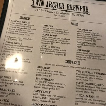 Twin Archer Brewpub - American Near Me - Muncie, Indiana