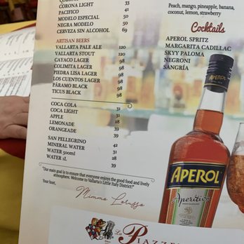 La Piazzetta - Menu - Italian Near Me - Puerto Vallarta, JAL