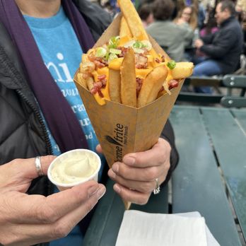Bryant Park - Piping hot and freshly made Bacon and Cheese Home Frites! - Parks Near Me - New York, New York Bryant Park - Piping hot and freshly made Bacon and Cheese Home Frites! - Parks Near Me - New York, New York