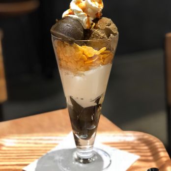 Nana's Green Tea - Hoji-cha Shiratama Parfait / $9.80 - Desserts Near Me - Vancouver, British Columbia Nana's Green Tea - Hoji-cha Shiratama Parfait / $9.80 - Desserts Near Me - Vancouver, British Columbia