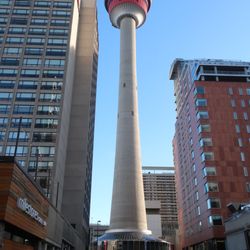 Stephen Avenue Walk - An unobstructed view of Calgary Tower.