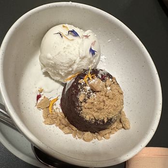 Blossom and Root Kitchen - Molten lava cake- SO RICH! - Vegan Near Me - Danville, California