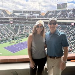 Loved the suite overlooking the Fils v Medvedev match