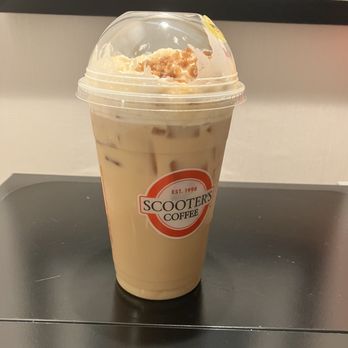 Scooter's Coffee - Sea Salt Caramelicious (iced) - Coffee & Tea Near Me - Orange Park, Florida Scooter's Coffee - Sea Salt Caramelicious (iced) - Coffee & Tea Near Me - Orange Park, Florida